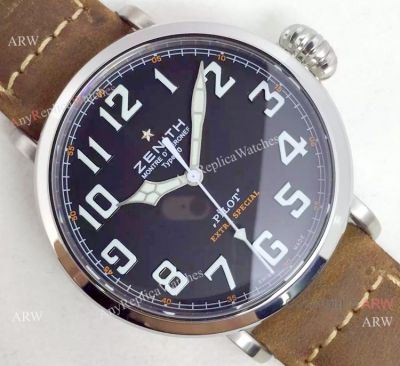 Swiss ZENITH Extra Special Black Face Replica Watch